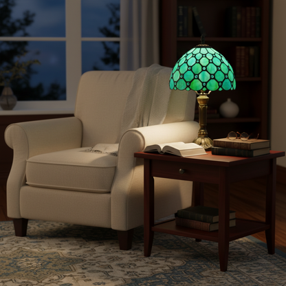 Elegant barokk bordlampe