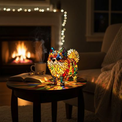 Pomeranian av evig glød og hjertelys