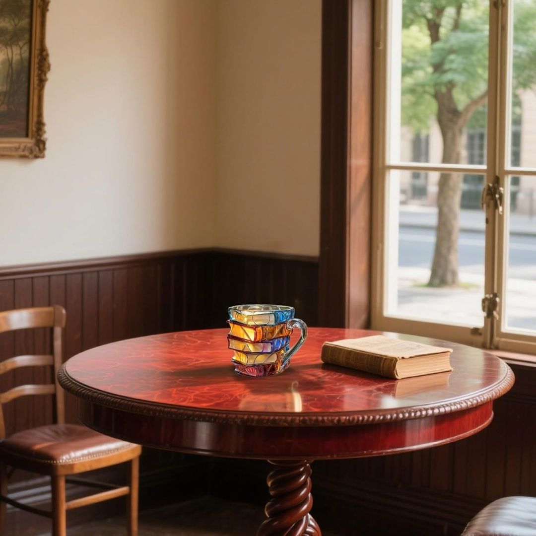 Unik håndlaget 3D-lykkekrus for leseentusiaster