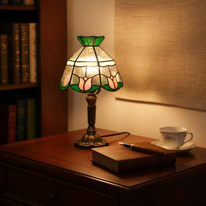 Antikk barokk LED-bordlampe