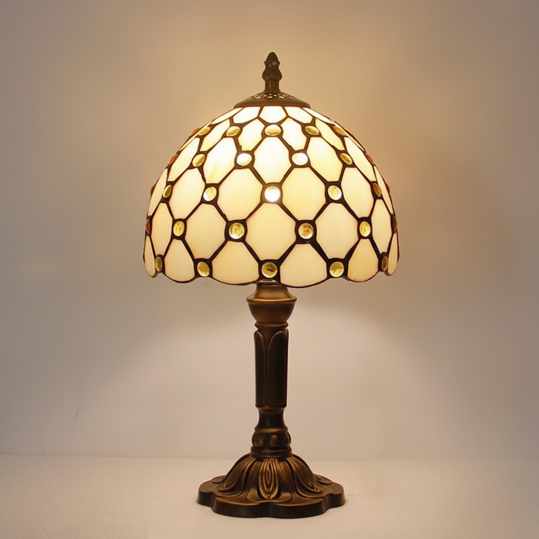 Luksuriøs vintage barokk bordlampe